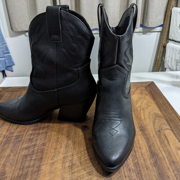 Soda black western ankle boots - Picture 5 of 5